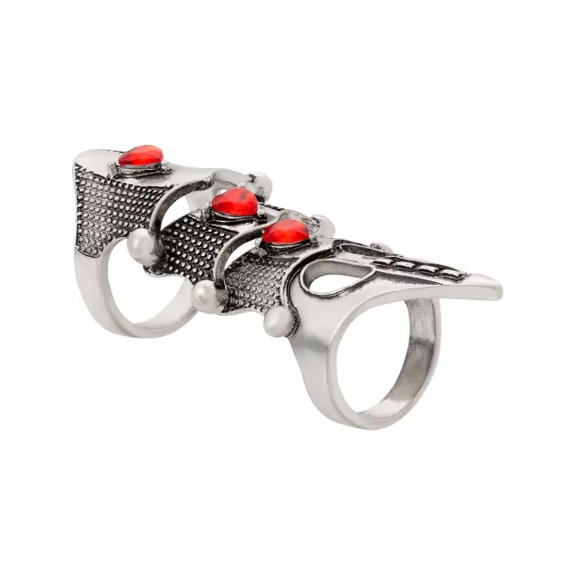 Gothic Red Heart Finger Armor at Spencer's