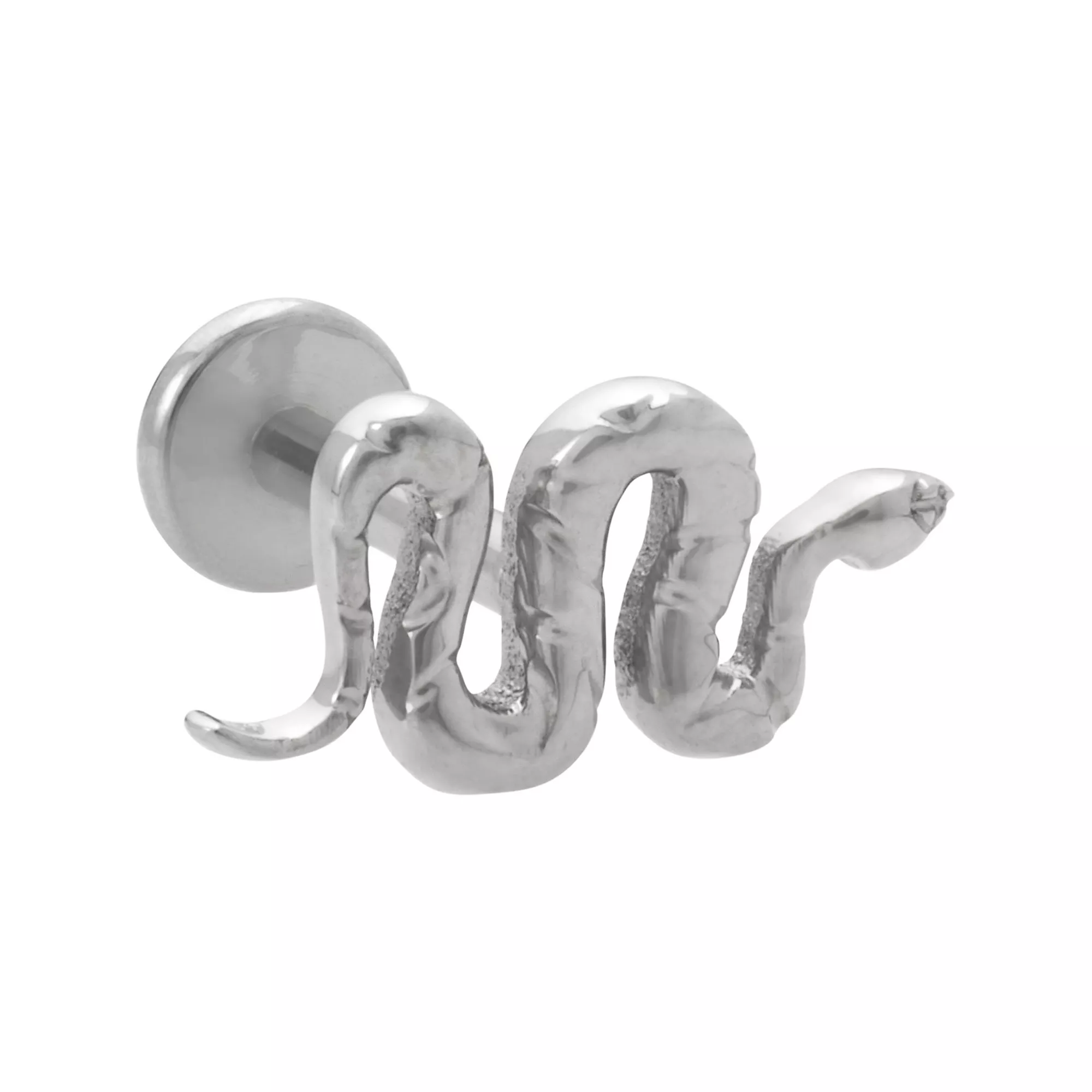 ASTM F-136 Titanium Snake Cartilage Barbell - 16 Gauge at Spencer's