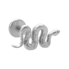 ASTM F-136 Titanium Snake Cartilage Barbell - 16 Gauge at Spencer's