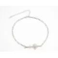 Skull Sword Chain Choker Necklace at Spencer's