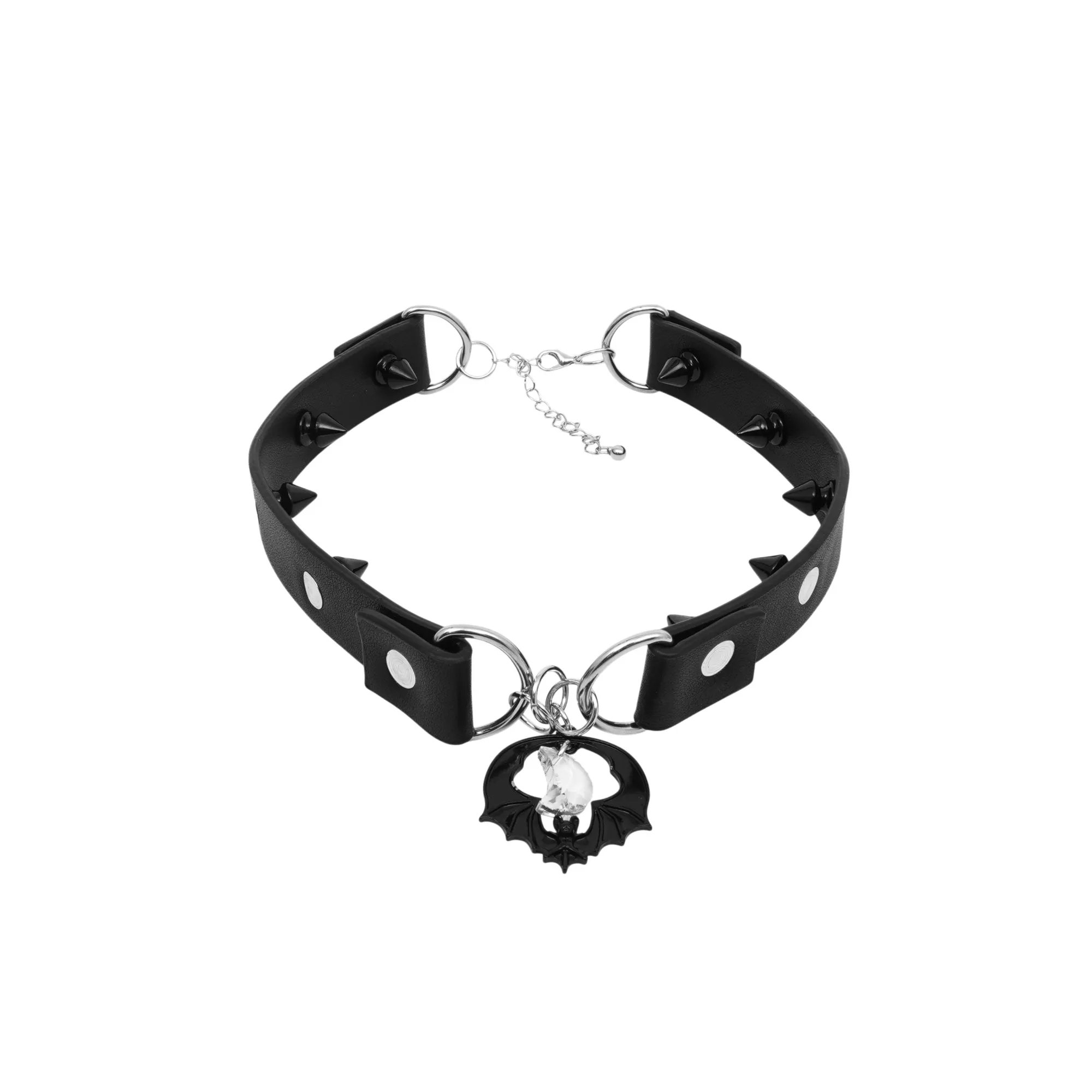 Bat Moon Pendant Choker Necklace