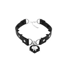 Bat Moon Pendant Choker Necklace at Spencer's