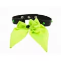 Green Oversized Bow Spiked Choker Necklace at Spencer's