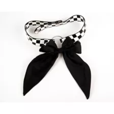Big Bow Checkered Choker Necklace at Spencer's