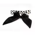 Big Bow Checkered Choker Necklace at Spencer's