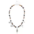 Gothic Gamble Beaded Charm Choker Necklace at Spencer's