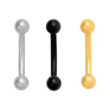 Multi-Pack ASTM F-136 Titanium Basic Curved Barbells 3 Pack - 16 Gauge at Spencer's