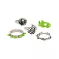 Multi-Pack Neon Green Destruction Symbol Rings - 5 Pack at Spencer's