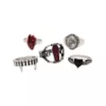 Multi-Pack Afterlife Symbol Rings - 5 Pack at Spencer's