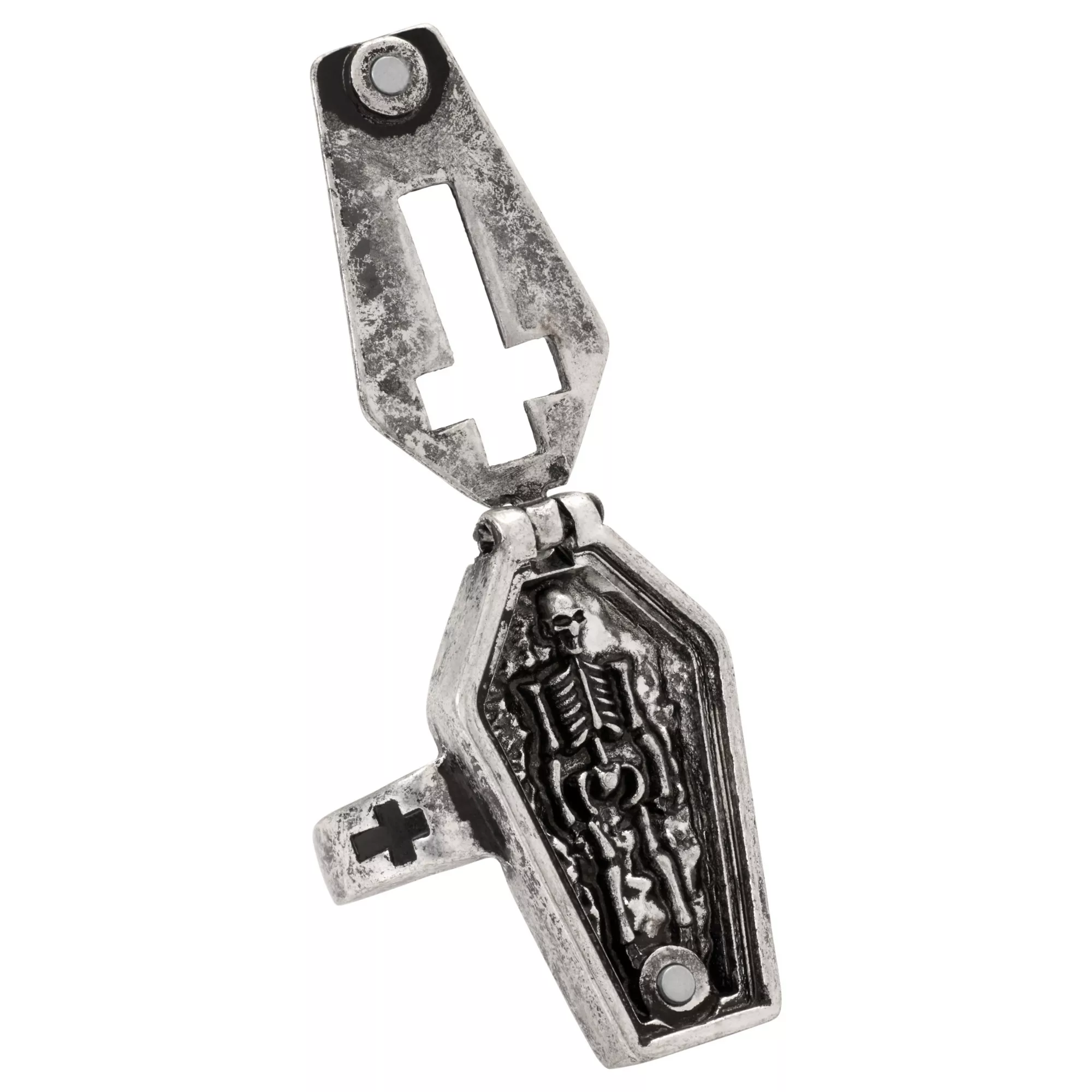 Multi-Pack Coffin and Skeleton Rings - 5 Pack