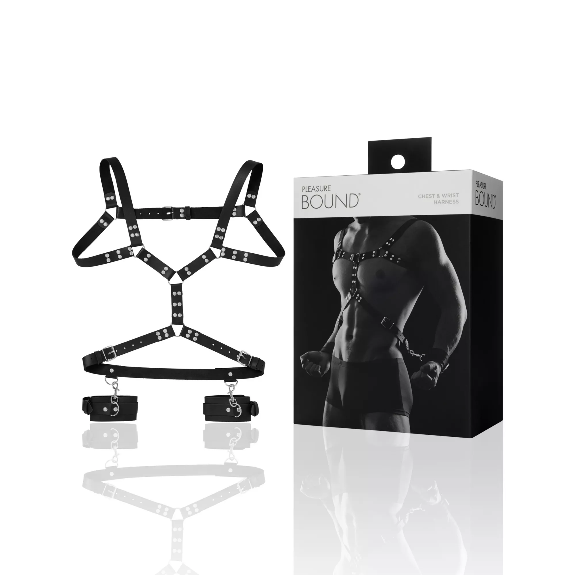 Chest and Wrist Harness Set - Pleasure Bound at Spencer's