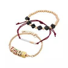 Multi-Pack Casino Chic Charm Bracelets - 3 Pack at Spencer's