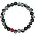 Black and Red Graffiti Long Distance Bracelets - 2 Pack at Spencer's