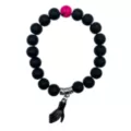 Black and Pink Hand Magnetic Long Distance Bracelets - 2 Pack at Spencer's