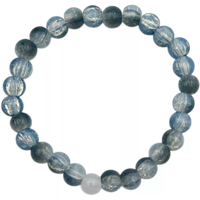 Slate Blue and White Long Distance Bracelets - 2 Pack at Spencer's