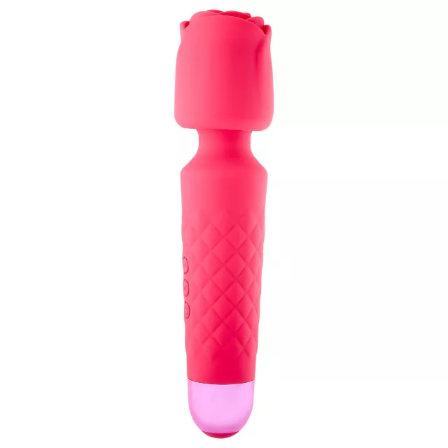 Hott Love Petal Pleaser XL Vibrating Wand with Rose Attachment
