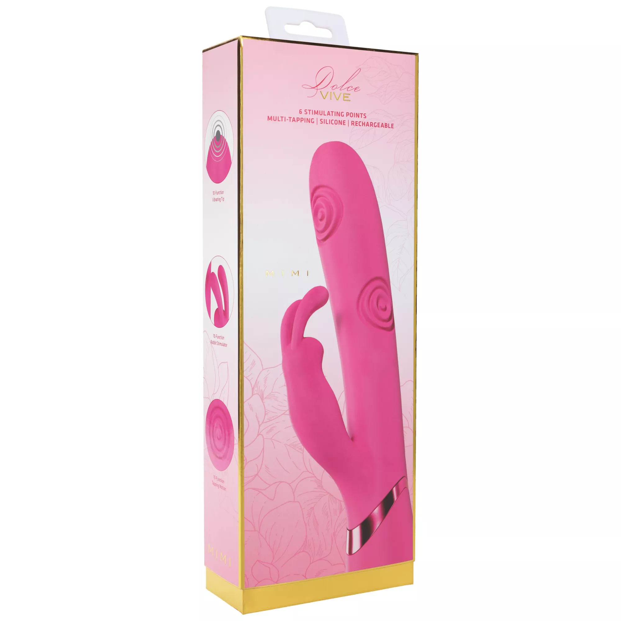 Dolce Vive Mimi Tapping Rabbit Vibrator at Spencer's