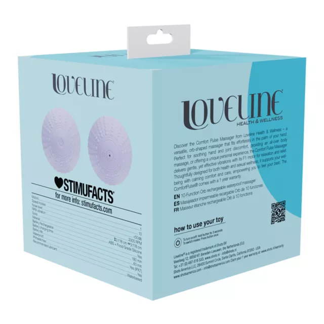 Loveline Comfort Pulse 10-Function Orb Massager