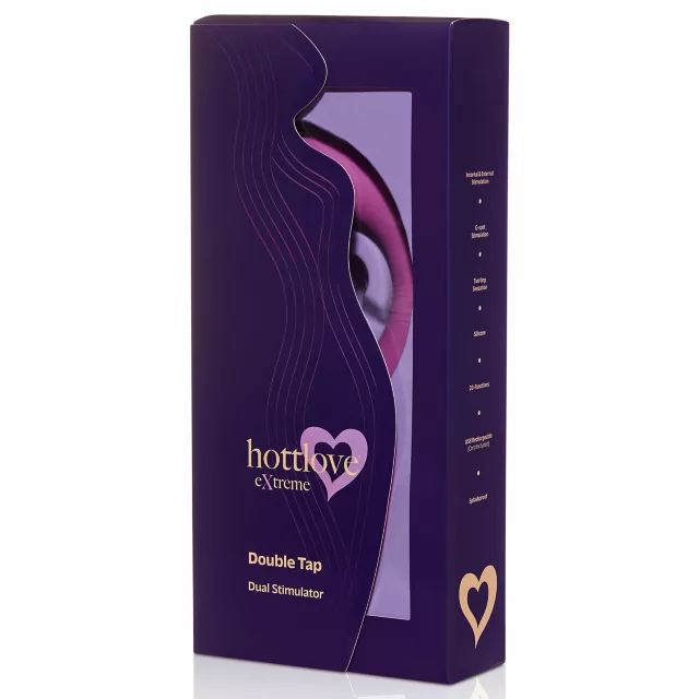 Hott Love Extreme Double Tap Dual Stimulator Vibrator at Spencer's