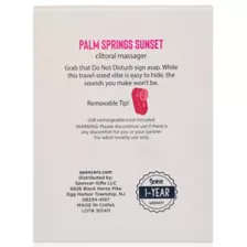Palm Springs Sunset Clitoral Massager - Sexology on the go at Spencer's