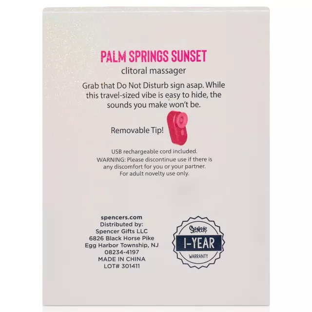 Palm Springs Sunset Clitoral Massager - Sexology on the go at Spencer's