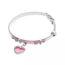 Pink Heart Photo Frame Charm Choker Necklace at Spencer's