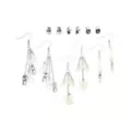 Multi-Pack Skeleton Parts Stud and Dangle Earrings - 6 Pack at Spencer's