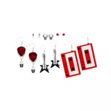 Multi-Pack Rock and Roll Stud and Dangle Earrings - 6 Pairs at Spencer's