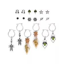 Multi-Pack Garden Aesthetic Stud and Dangle Earrings -  9 Pairs at Spencer's