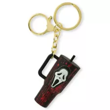 Ghost Face Tumbler Keychain at Spencer's