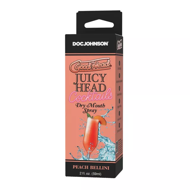 GoodHead Juicy Head Cocktails Peach Bellini Dry Mouth Spray - 2 oz. at Spencer's