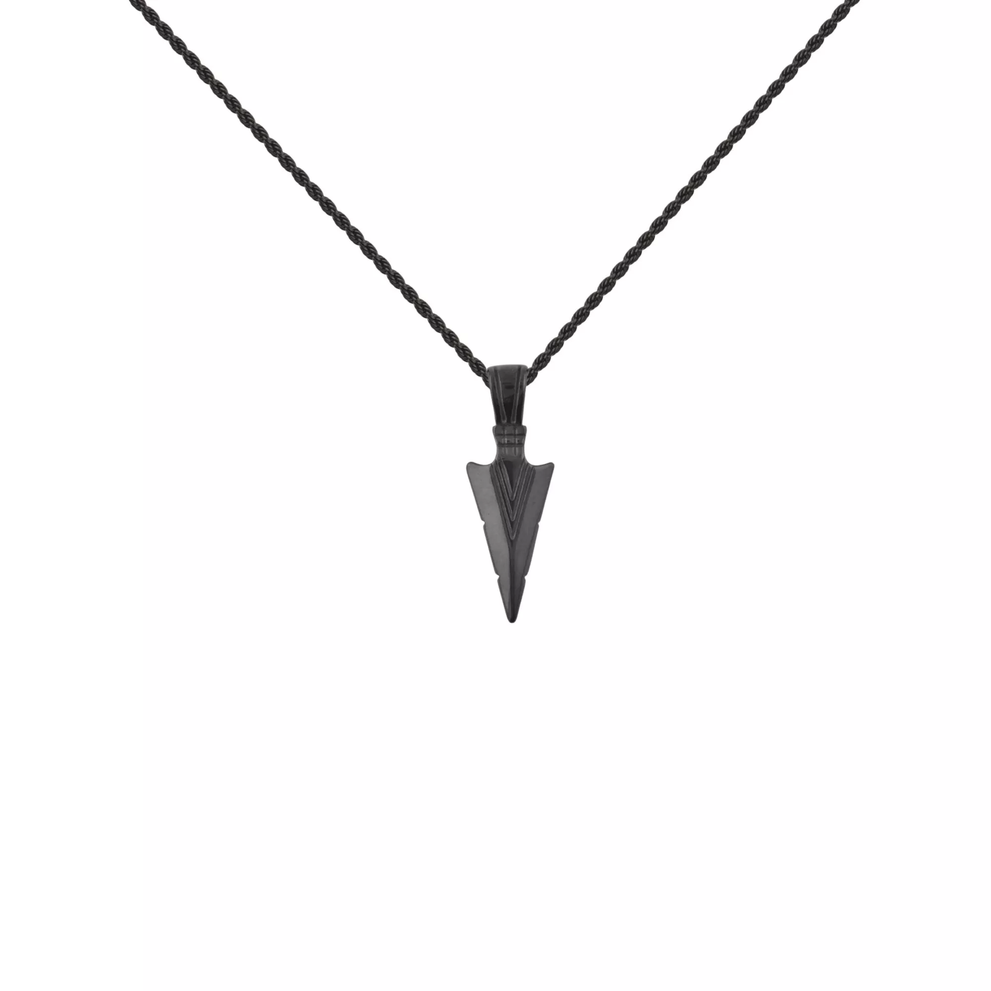Black Arrowhead Necklace
