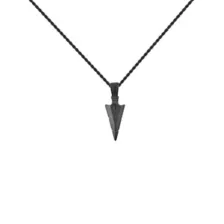 Black Arrowhead Necklace at Spencer's