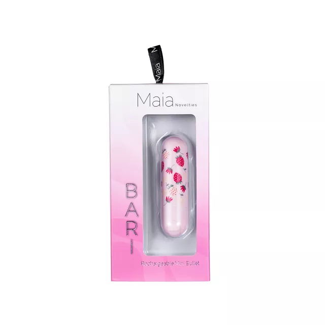 Maia Bari Strawberry Rechargeable Mini Bullet Vibrator at Spencer's