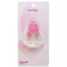 Sexology Crystal Crush Pink Butt Plug at Spencer's