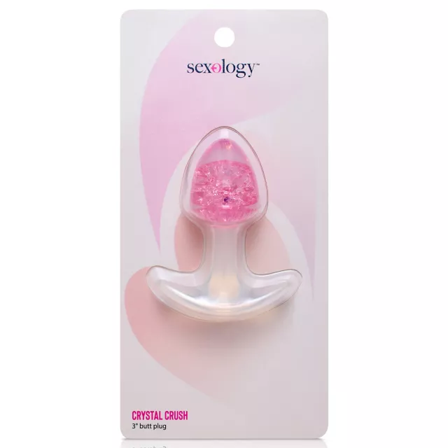 Sexology Crystal Crush Pink Butt Plug at Spencer's