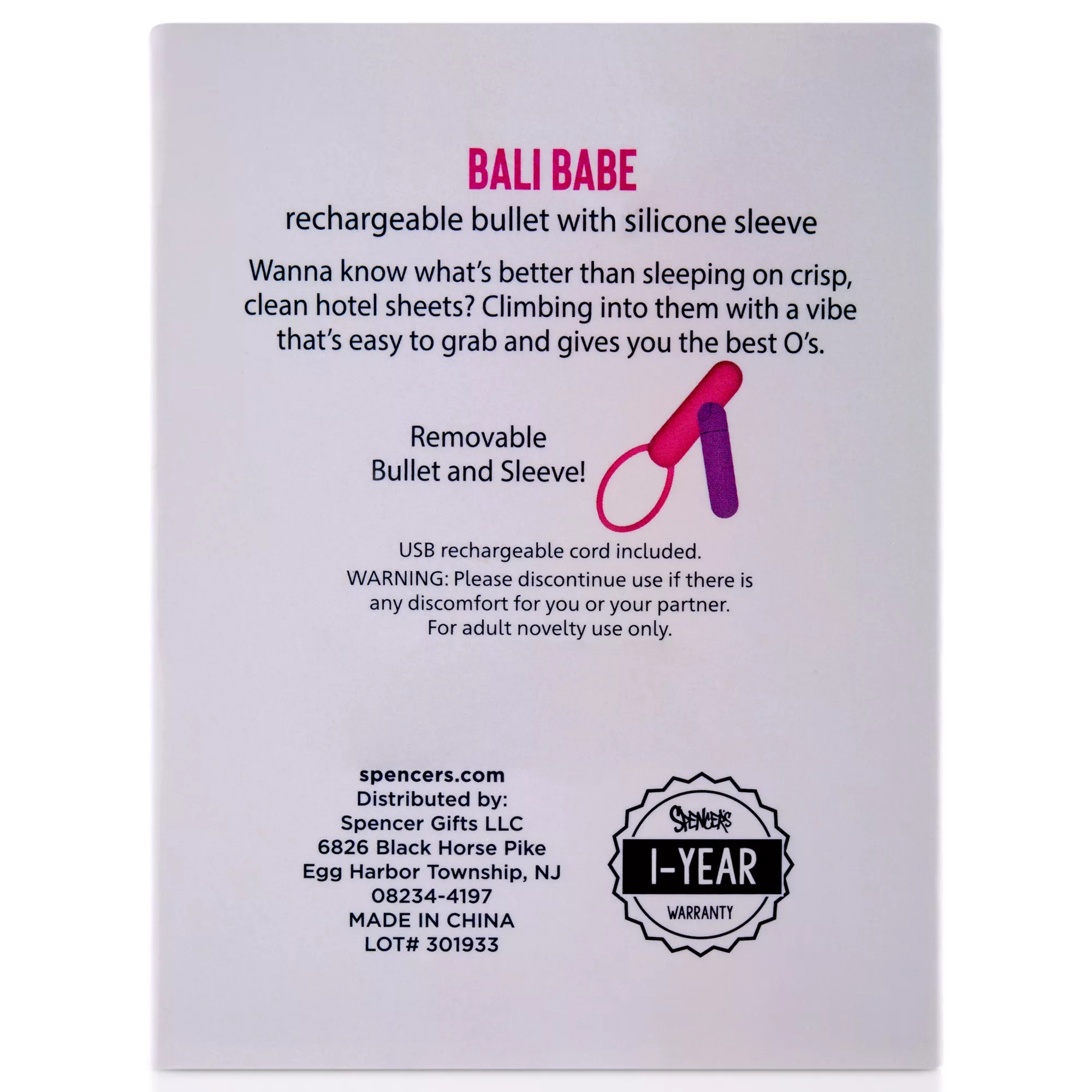Bali Babe Bullet Vibrator - Sexology on the go at Spencer's