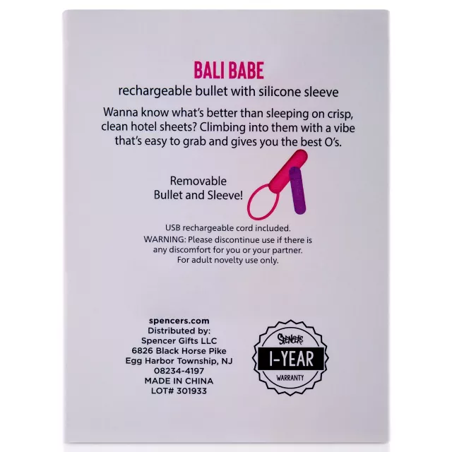 Bali Babe Bullet Vibrator - Sexology on the go at Spencer's