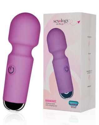 Bahama Buzz Wand Vibrator with Charging Case - Sexology on the go