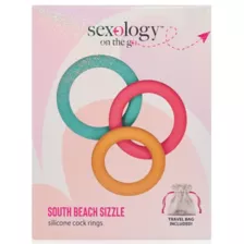 South Beach Sizzle Cock Rings - Sexology on the go at Spencer's