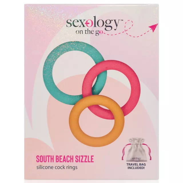 South Beach Sizzle Cock Rings - Sexology on the go at Spencer's