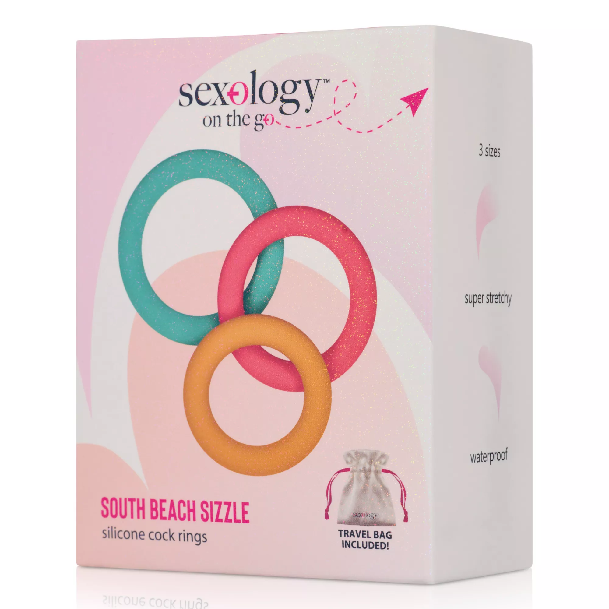 South Beach Sizzle Cock Rings - Sexology on the go at Spencer's