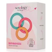 South Beach Sizzle Cock Rings - Sexology on the go at Spencer's