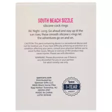 South Beach Sizzle Cock Rings - Sexology on the go at Spencer's