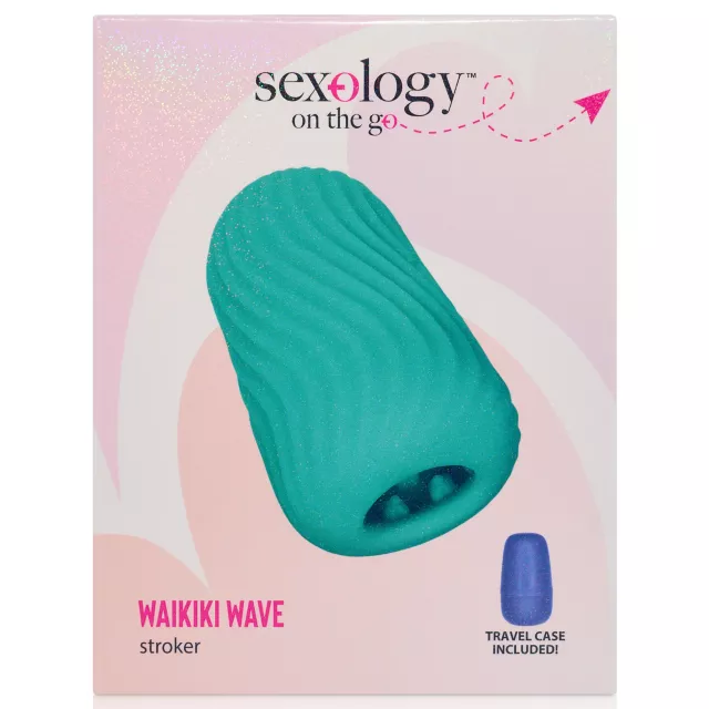 Waikiki Wave Stroker with Case - Sexology on the go at Spencer's