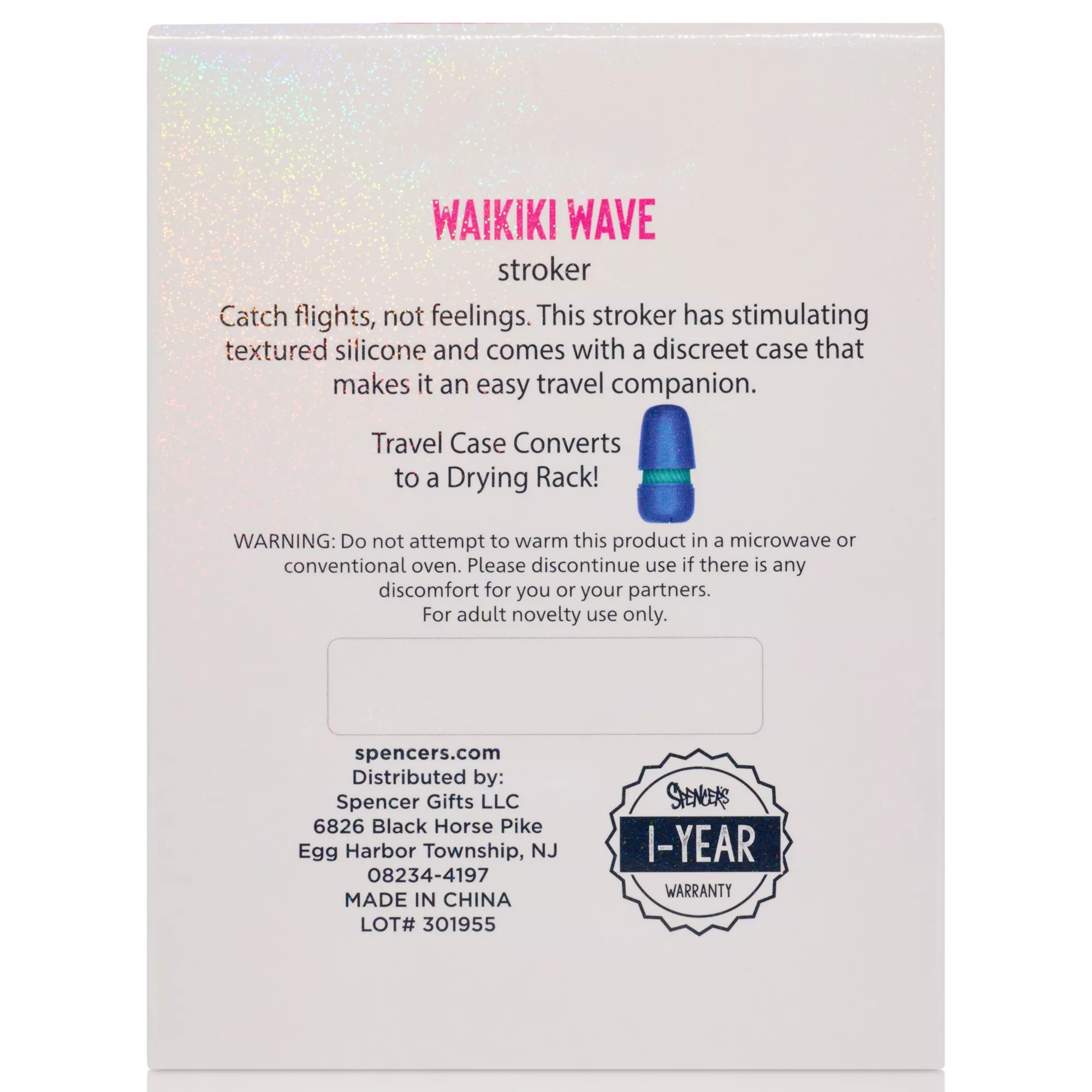 Waikiki Wave Stroker with Case - Sexology on the go at Spencer's