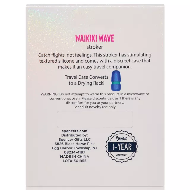 Waikiki Wave Stroker with Case - Sexology on the go at Spencer's