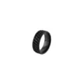 Double Chain Black Ring at Spencer's