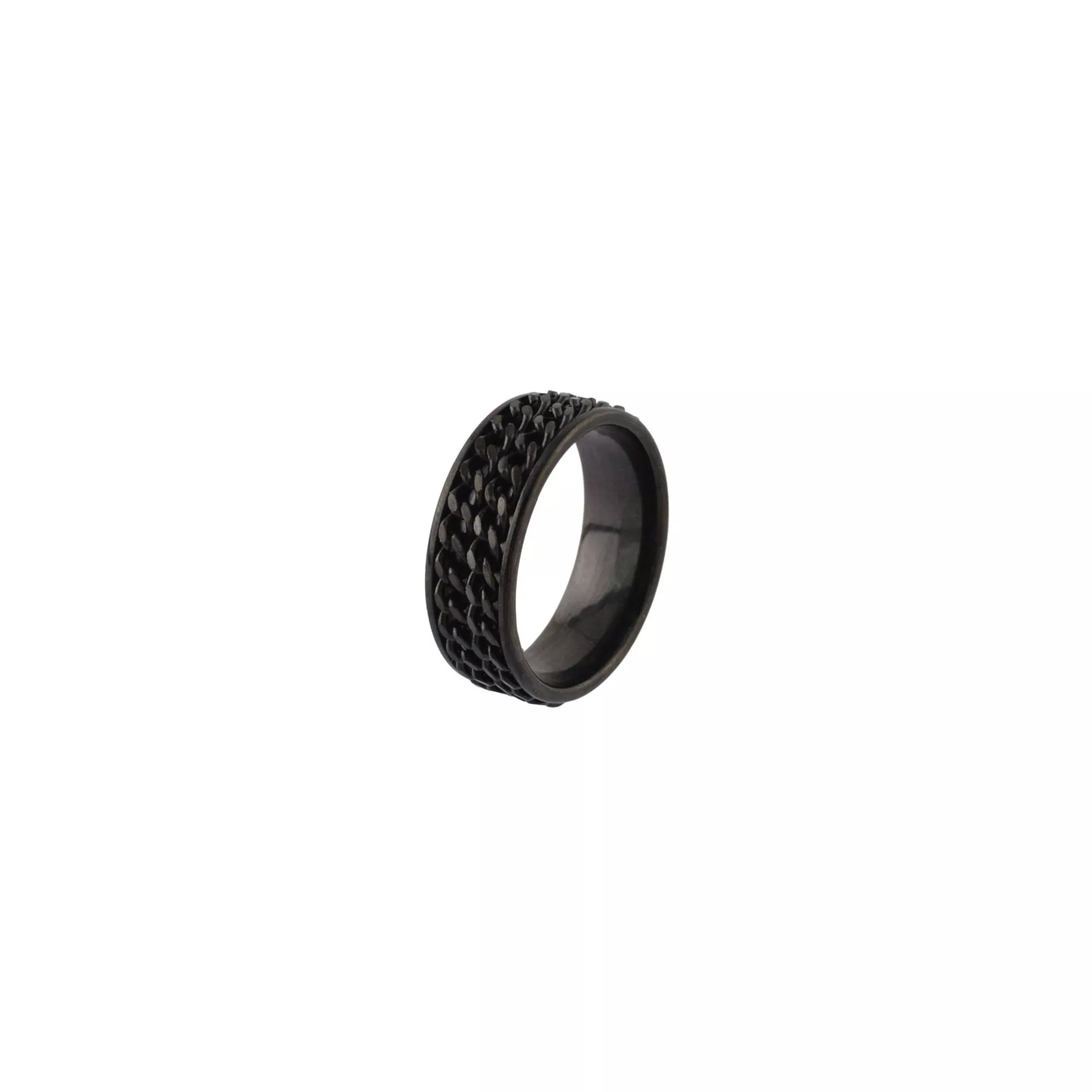 Double Chain Black Ring