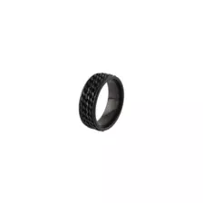 Double Chain Black Ring at Spencer's